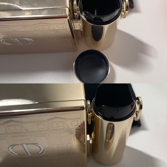 DIOR ROUGE Gold Minaudiere Pouch Clutch Handbag LIMITED EDITION 2021 Christmas - Picture 13 of 16
